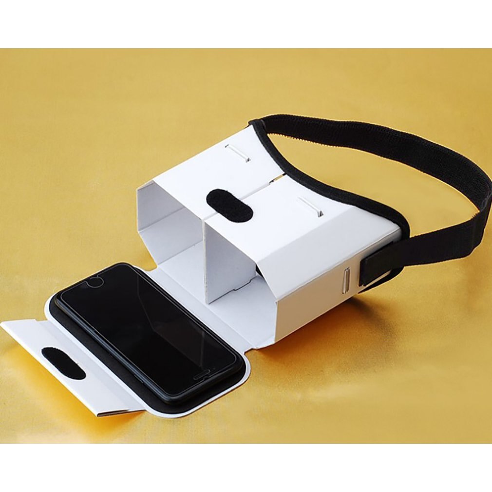 Diy Draagbare Virtual Reality Bril Google Kartonnen 3D Bril Vr Doos Voor Smartphones Voor Iphone X 7 8 Vr