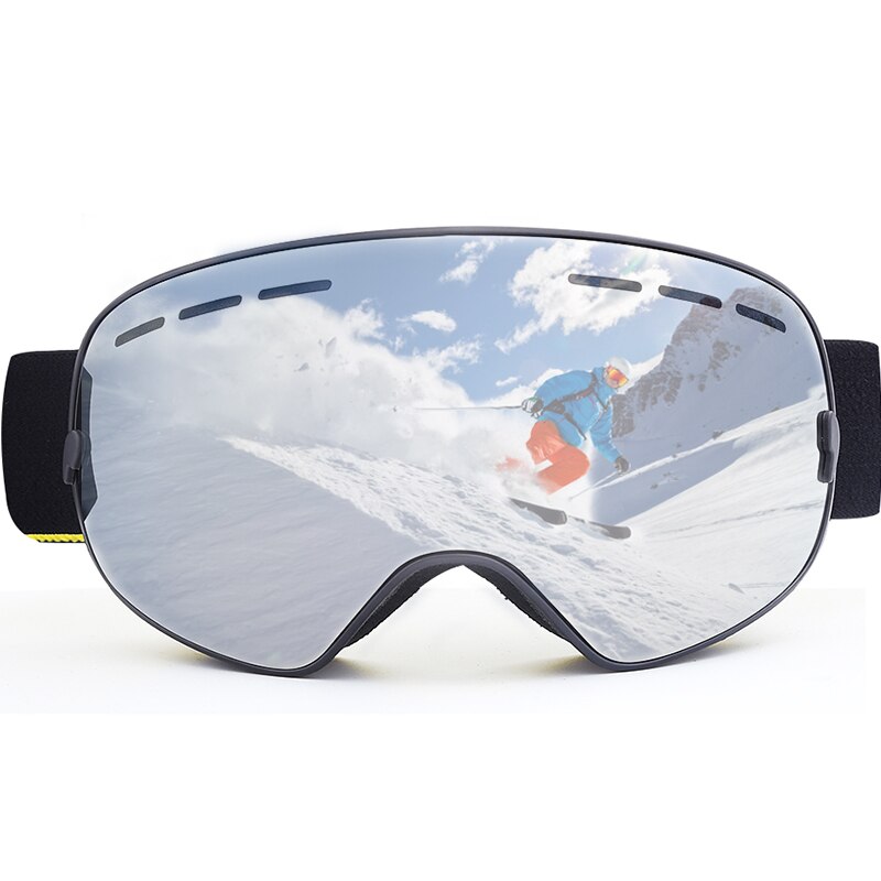 Winter outdoor skibrillen dubbele lagen  uv400 anti-condens winddicht grote skibrillen skibrillen heren dames sneeuw snowboardbrillen