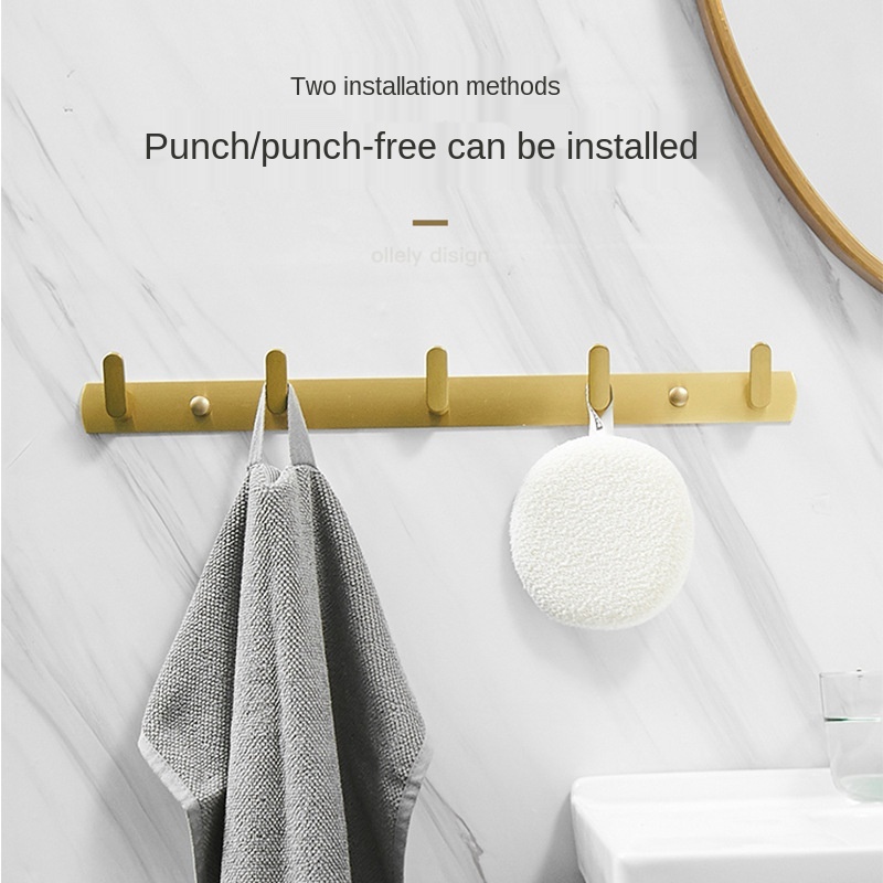 Gold Brushed Robe Hook Coat Hook Towel Hanger Wall Hooks Bathroom Hardware Hook Door Hooks