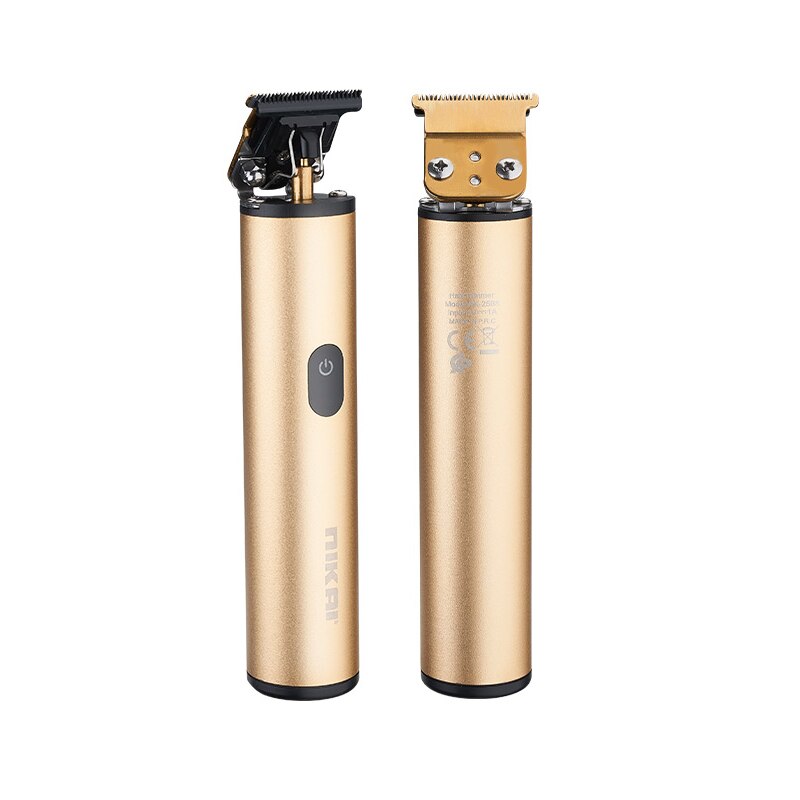 Men Hair Cutting Machine Beard Trimmer Barber Hair Cut Electric Hair Clipper Rechargeable Shaver: Gold