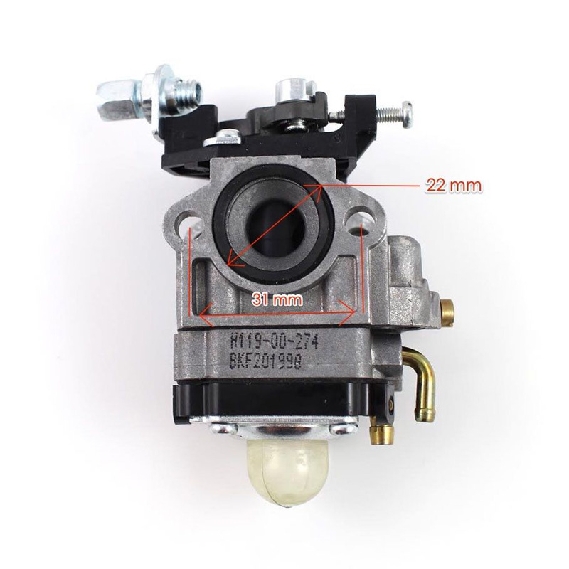 Ruixing-Kit de remplacement de carburateur | Tondeuse à gazon H119 26cc, moteur de tondeuse à gazon Carb, fournitures d'outils de reconstruction de jardin, accessoires