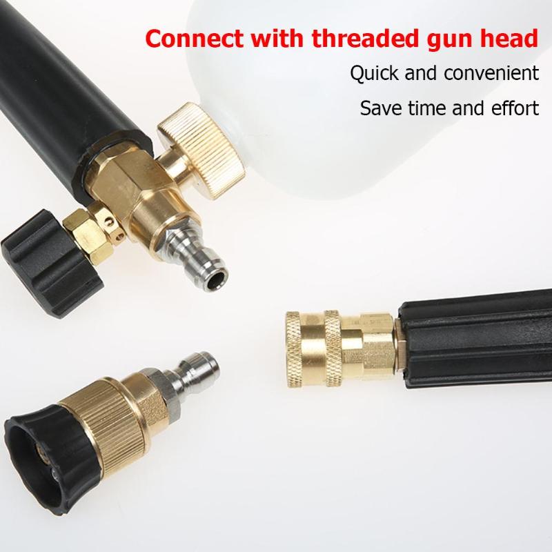 High Pressure Washer M14x1.5mm Brass Connector 1/4+Quick Release Coupler Male Female Connector for Pressure Washer Gun Nozzle