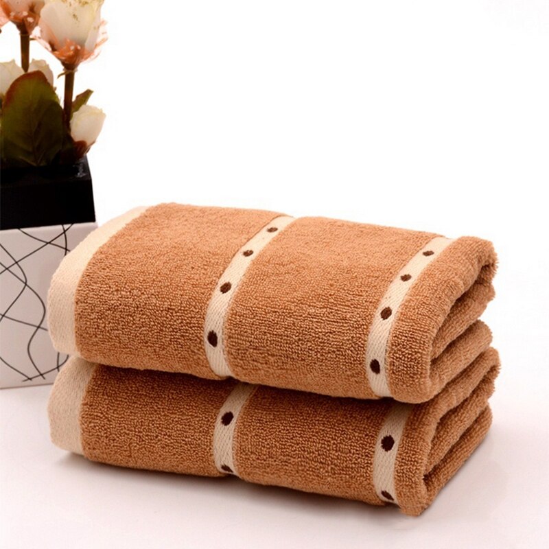 Bomuldshåndklæde 80 * 35 super blødt absorberende tørring håndklæde badekåbe bad hurtig magisk badehåndklæder strand spa badekåber: Brun