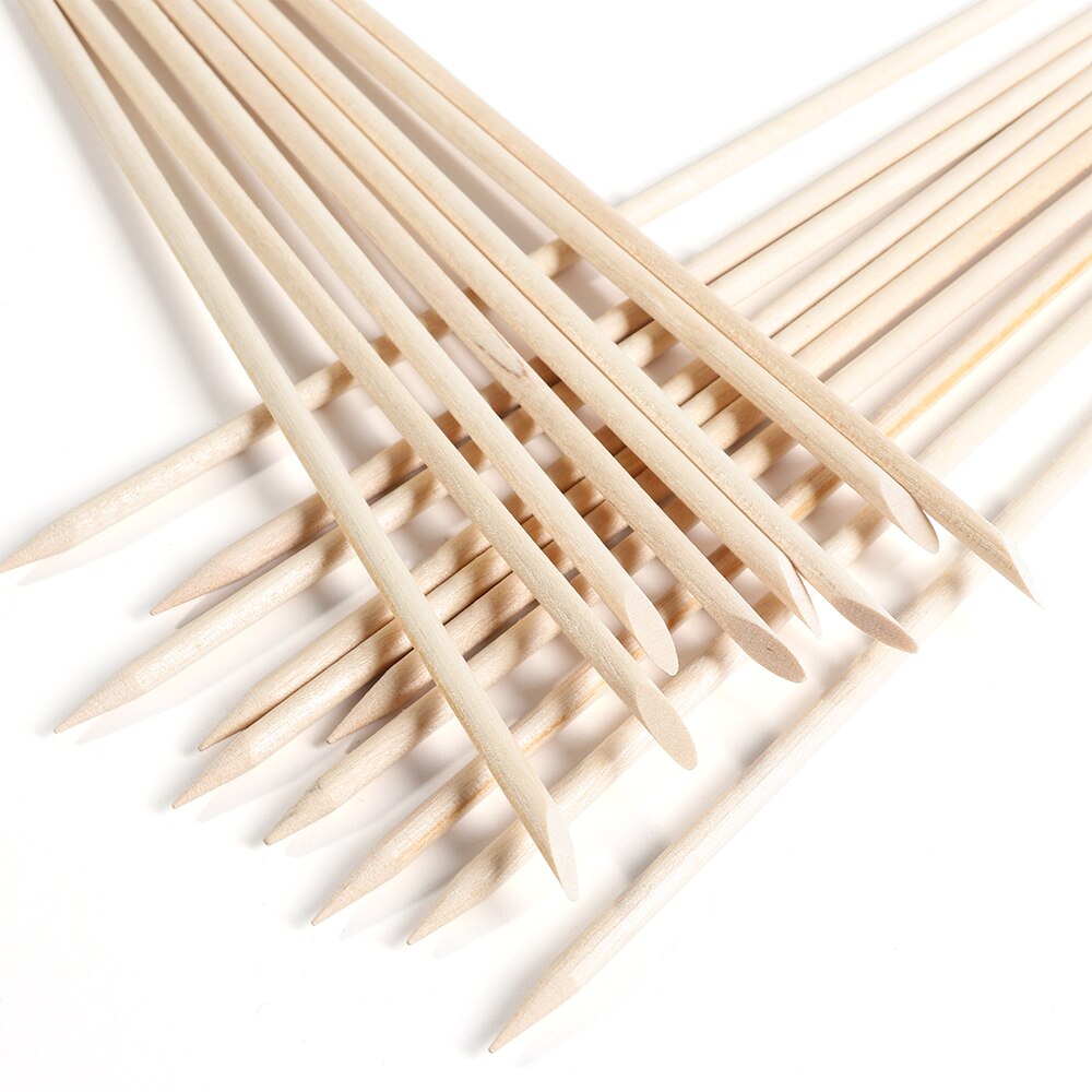 10/30/50/100pcs Bois Baguettes D&#39;orange Ongles Cuticule Poussoir Retrait Parsemant Gemme Outil De Manucure Pédicure Ongles Ensemble de Bâtonnets De NT709
