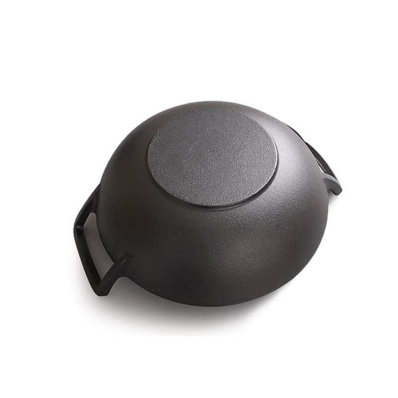 36cm Flat Bottom Cast Iron Pan Old-fashioned Cast Iron Wok