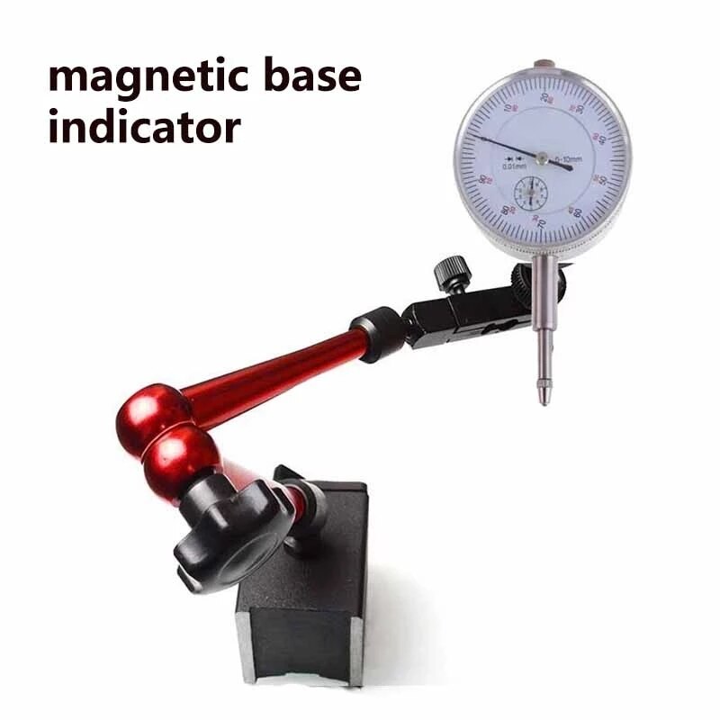 Mini 10mm Dial Indicator Universal Magnetic Base Table Scale zifferblatt Messuhr Precision Comparator For Equipment Calibration