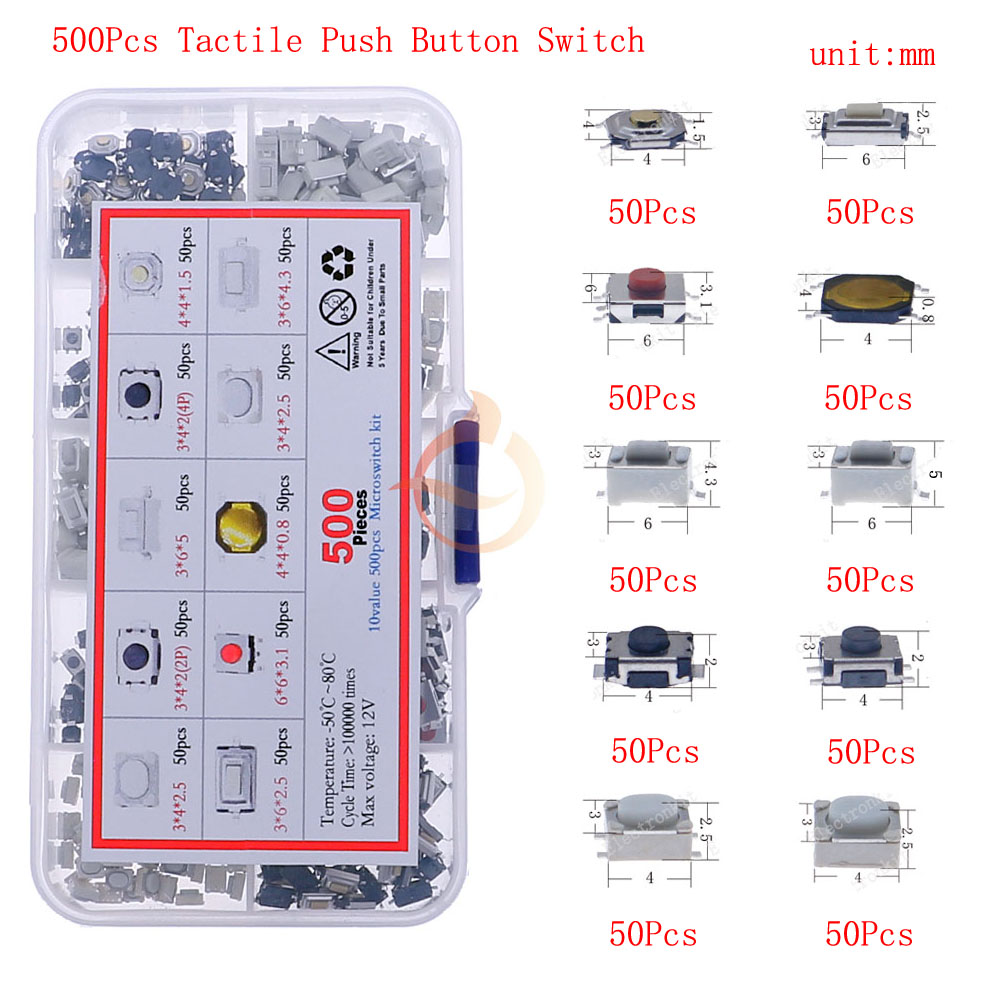 Car Remote Control Keys Button Touch Microswitch DIY Micro Switch Assorted kit Push Button Tact Switches Reset Mini Leaf Switch: Dark Grey