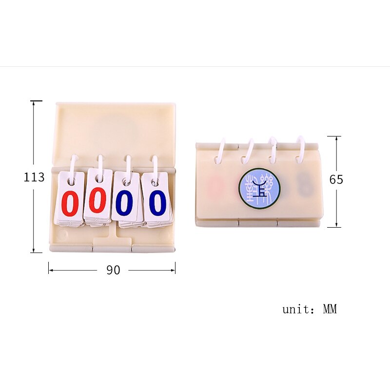 4-Digit Scoreboard - Portable - Basketball, Volleyball, Table Tennis, Football - Scoring Device