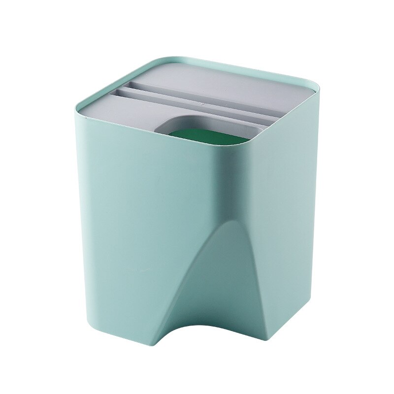 Küche mülleimer Recycling Behälter gestapelt sortierung mülleimer haushalt trockenen und nassen trennung mülleimer Schlecht WF8281035: L Blau