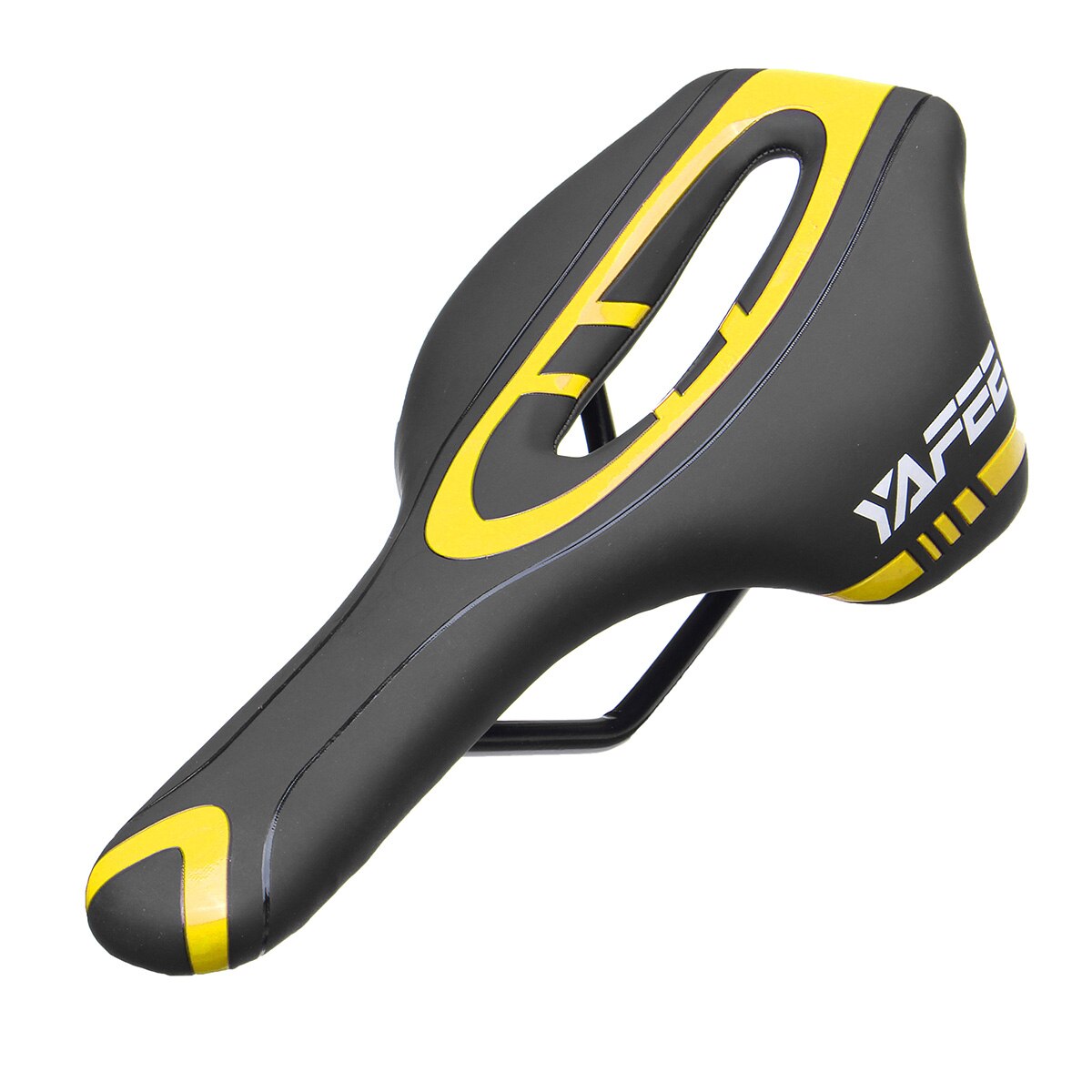 Road mtb gel comfort sadel cykel cykel cykelsits kudde: Gul