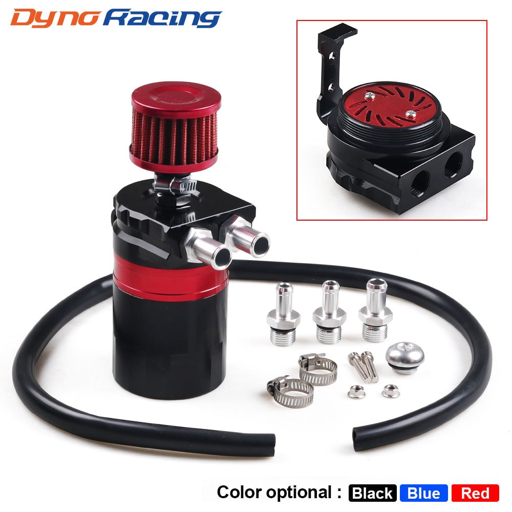 Depósito de aluminio para coche, tanque de captura de aceite con filtro, Kit Universal BX101993