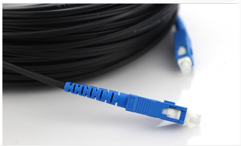 100 M Ftth Glasvezel Kabel Patch Cord Sc Naar Sc Sm Single Core SC-SC 100 Meter Jumper