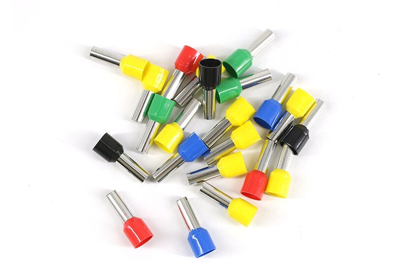 100 pcs E6012 Buis isolerende terminals 6MM2 Kabel Draad Connector Isolerende Crimp Terminal Geïsoleerde Connector VE-6012
