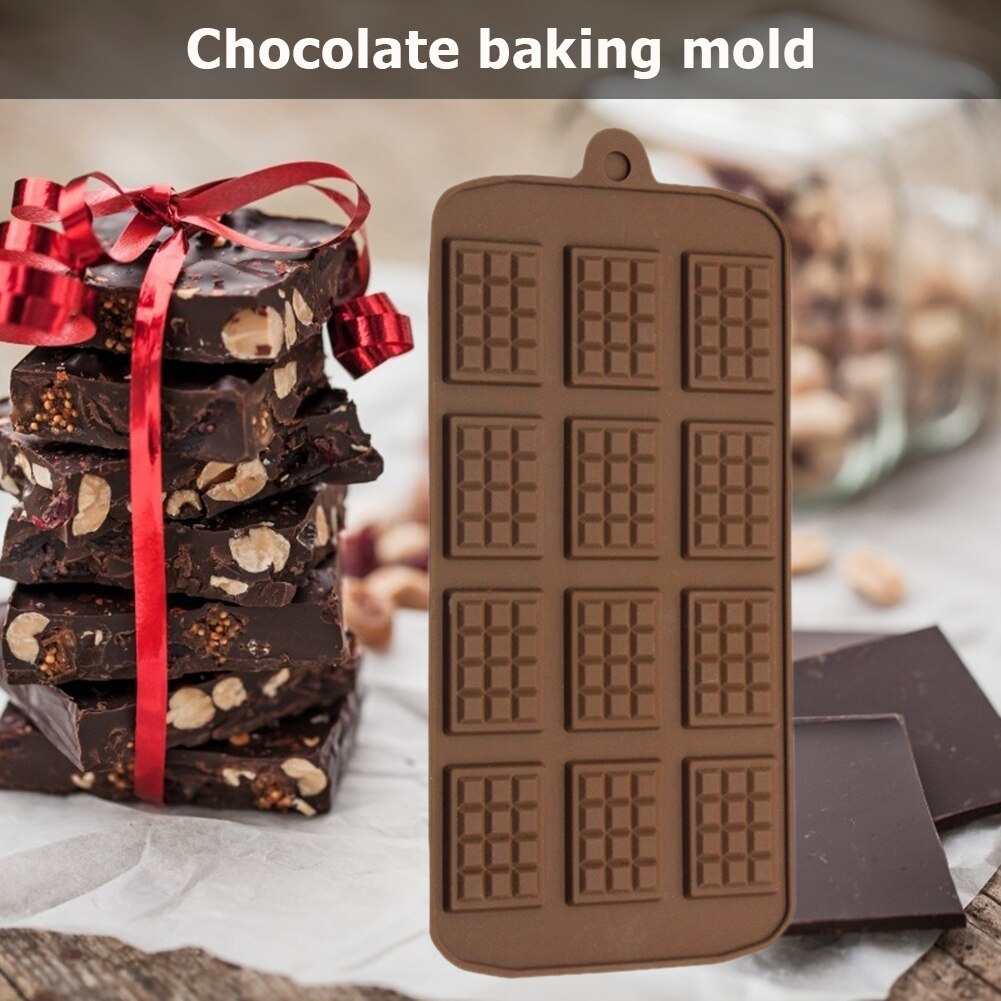 Siliconen Wafel Chocolade Mould Diy Cake Fondant Pudding Maker Mold Keuken Thuis Bakken Tool Voor Snoep Bakvormen Dessert