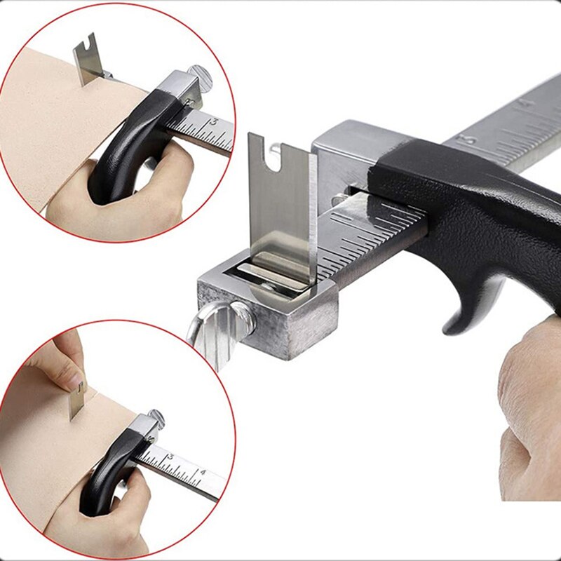Professionele Sharp Leer Riem String Riem Cutter Verstelbare Diy Hand Snijgereedschap Craft Lederen Gereedschap