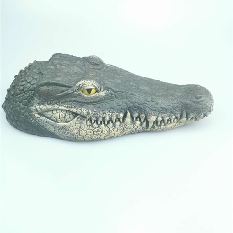 Drijvende Krokodil Hoofd Vijver Pool Realistische Waterpartijen Decoraties Pool Ornament Drijvende Hars Krokodil Hoofd Houden