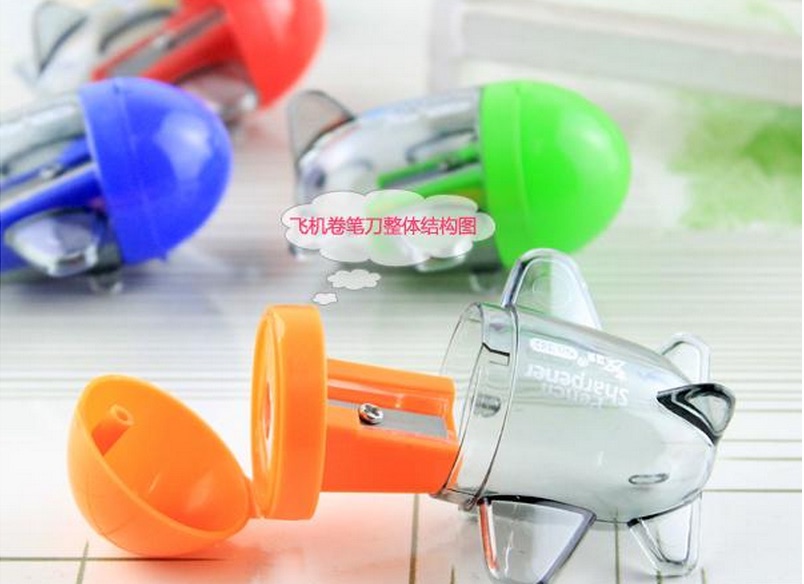 2Pcs Stationery Pencil Sharpener Cute Little Plane Pencil Sharpener Primary School Supplies Award