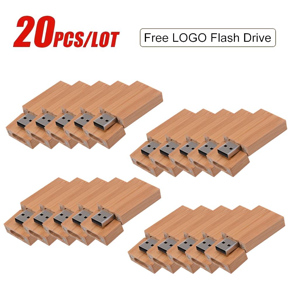 20 unids/lote, , unidad Flash USB 2,0 de madera, 128GB, 64GB, 32GB, 16GB, 8GB, memoria Stick, fotografía, de boda, logotipo personalizado gratis: Gris / 16 GB