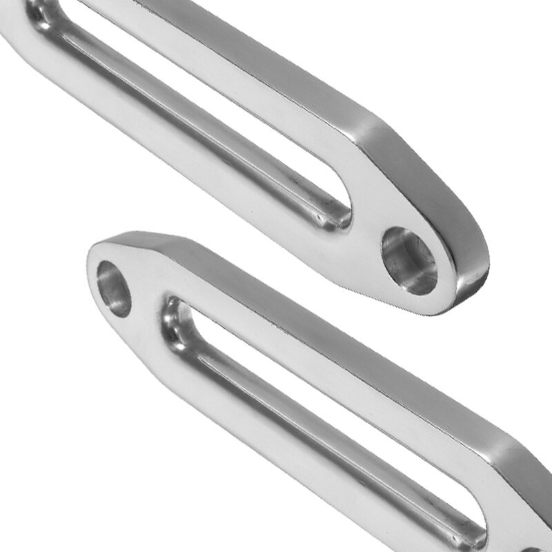 10 Inch 12000 DBS Winch Rope Guide Silver Hawse Aluminum Fairlead For Off Road 4WD Rope Silver Rope Guide Wire Guide