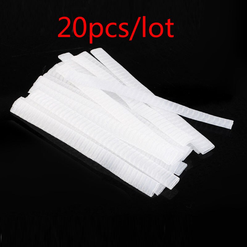 50/10 Pcs Up Kwasten Netto Protector Guards Voor Foundation Oogschaduw Concealer Brush Schede Mesh Netting Cosmetische Gereedschap: 20pcs