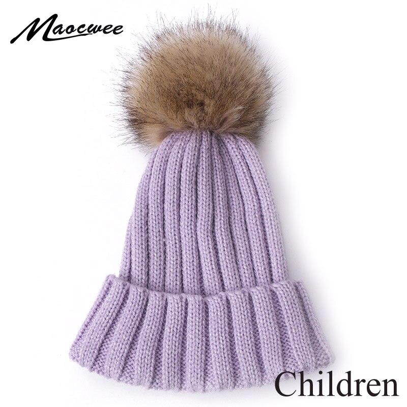 Bonnet en fausse fourrure pour fille, Style, à la , hiver, printemps,