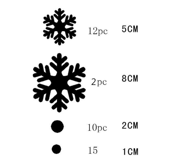 Snowflake Window Stickers Christmas Snow Christmas Snow Decoration Bedroom Wall Stickers Year Party Festival Decals