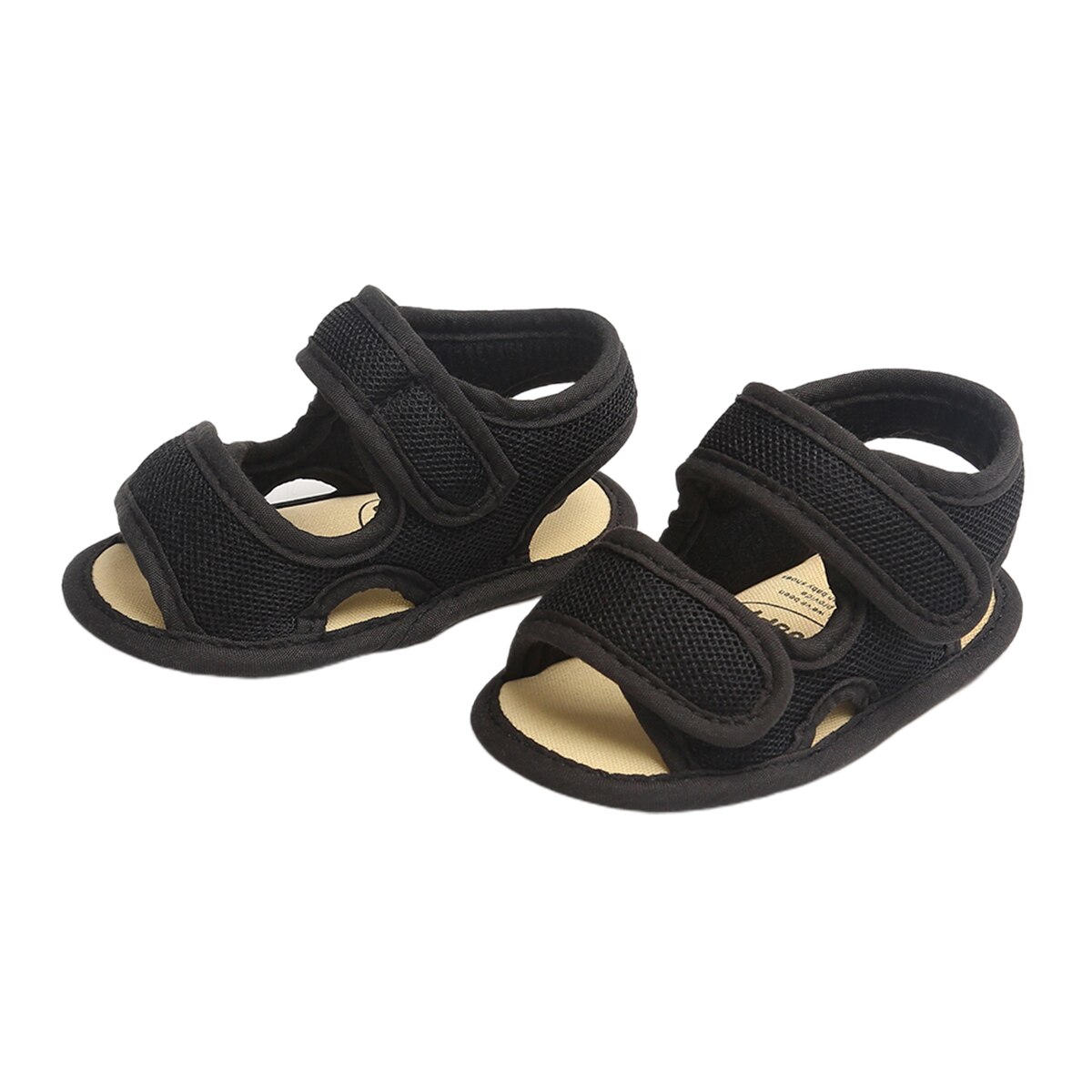 Babyschoenen jongens zomer sandalen effen katoen antislip peuterschoenen newborn sandalen sneaker geschikt voor 0-18m: B / 13-18 maanden