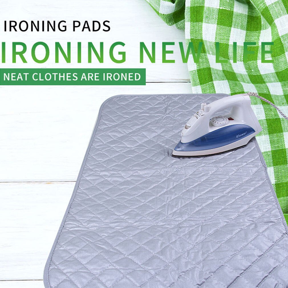 Table Top Ironing Mat Laundry Pod Washer Dryer Cover Board Heat Resistant Blanket Press Clothes Protector Travel Portable