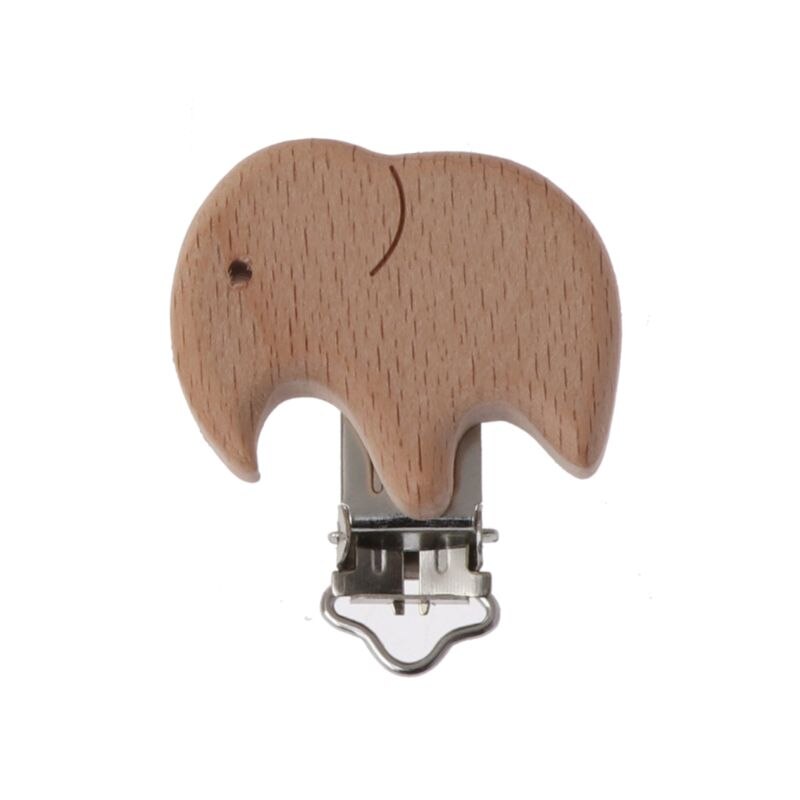 8 di stile Bello Ciuccio in Legno Catena di Legno di Faggio Naturale Del bambino Ciuccio Pinze FAI DA TE manichino Pinze Accessorio