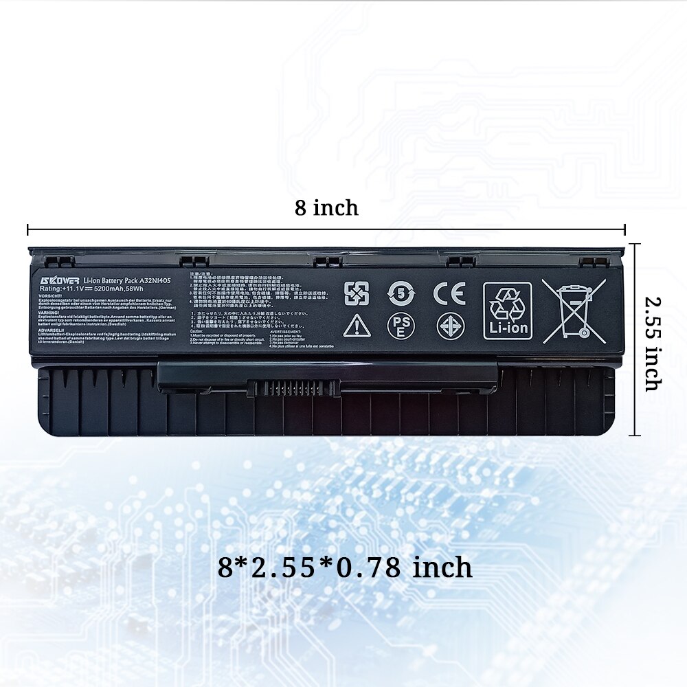 A32N1405 Battery For ASUS G551 G551J G551JK G551JM ROG G771 G771J G771JK 11.1V/5200mAh