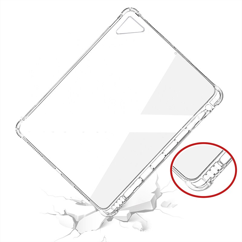 Silicone Case For iPad Pro 10.5 A1701 A1709 Transparent Soft Case With Pencil Holder For iPad Air 3 A2123 A2152Back Cover