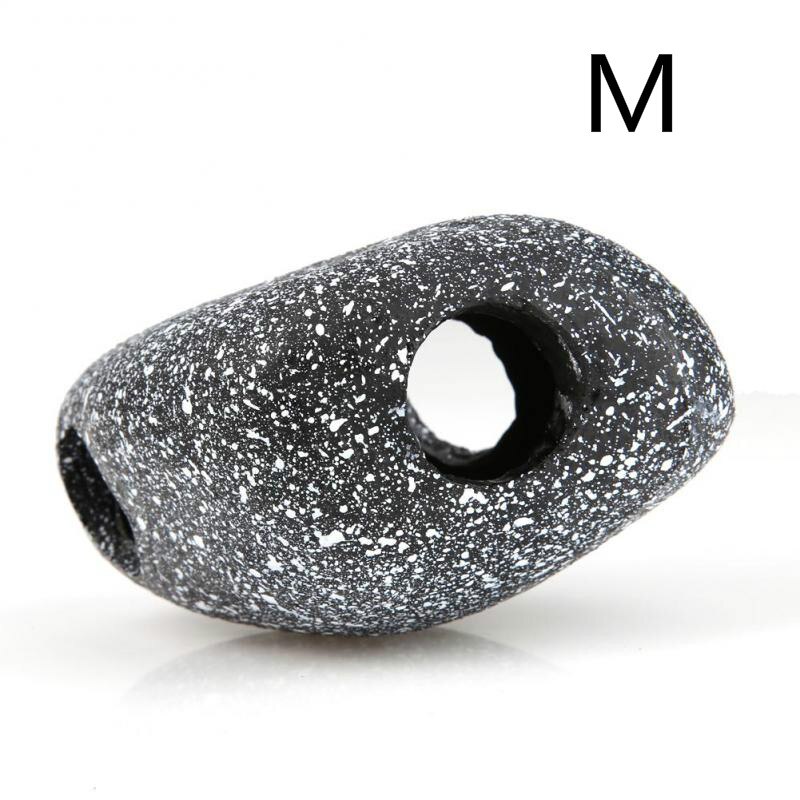 Di ceramica Acquario di Ciclidi Roccia grotta Decorazione Carro Armato di Pesci di Allevamento Nascondere Riparo Ornamento per Pesci Ciclidi Pietra Acuario arredamento