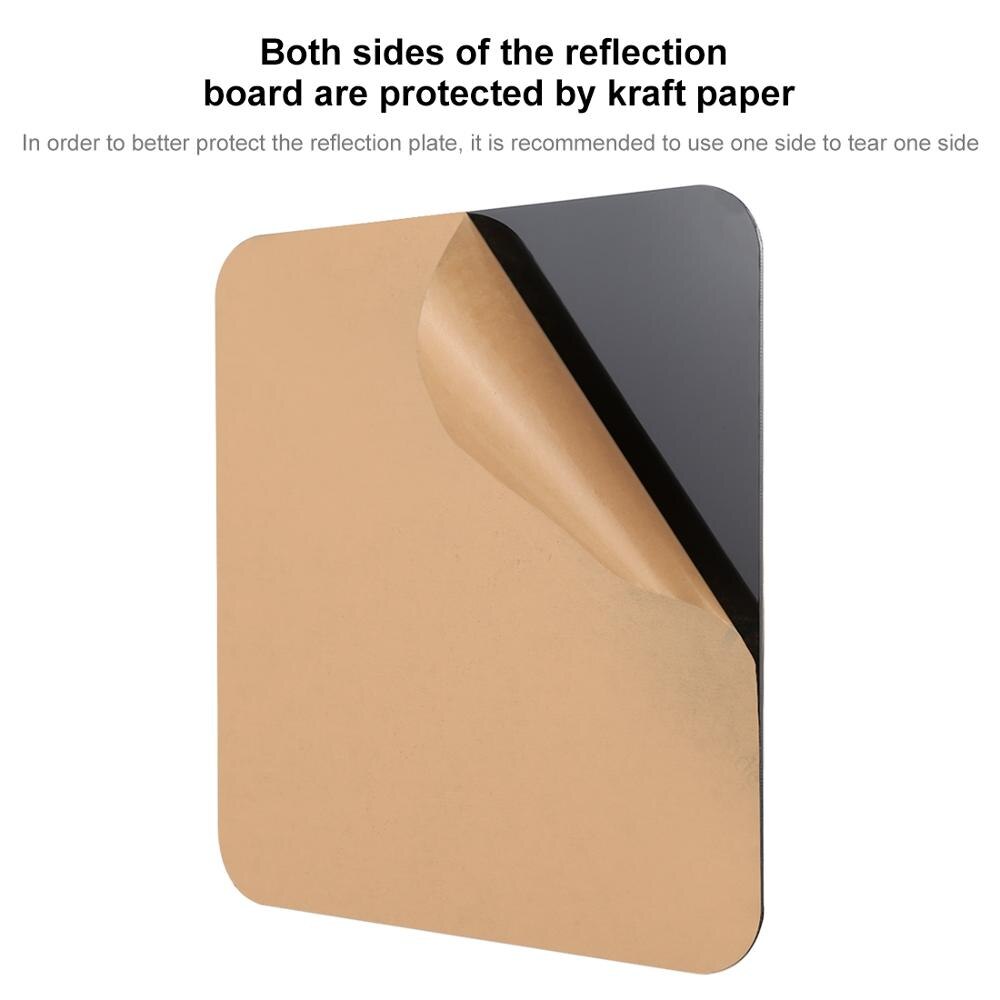 PULUZ 40x40cm Reflective White &amp; Black Acrylic Reflection Background Display Boards for Product Table Top Photography Shooting
