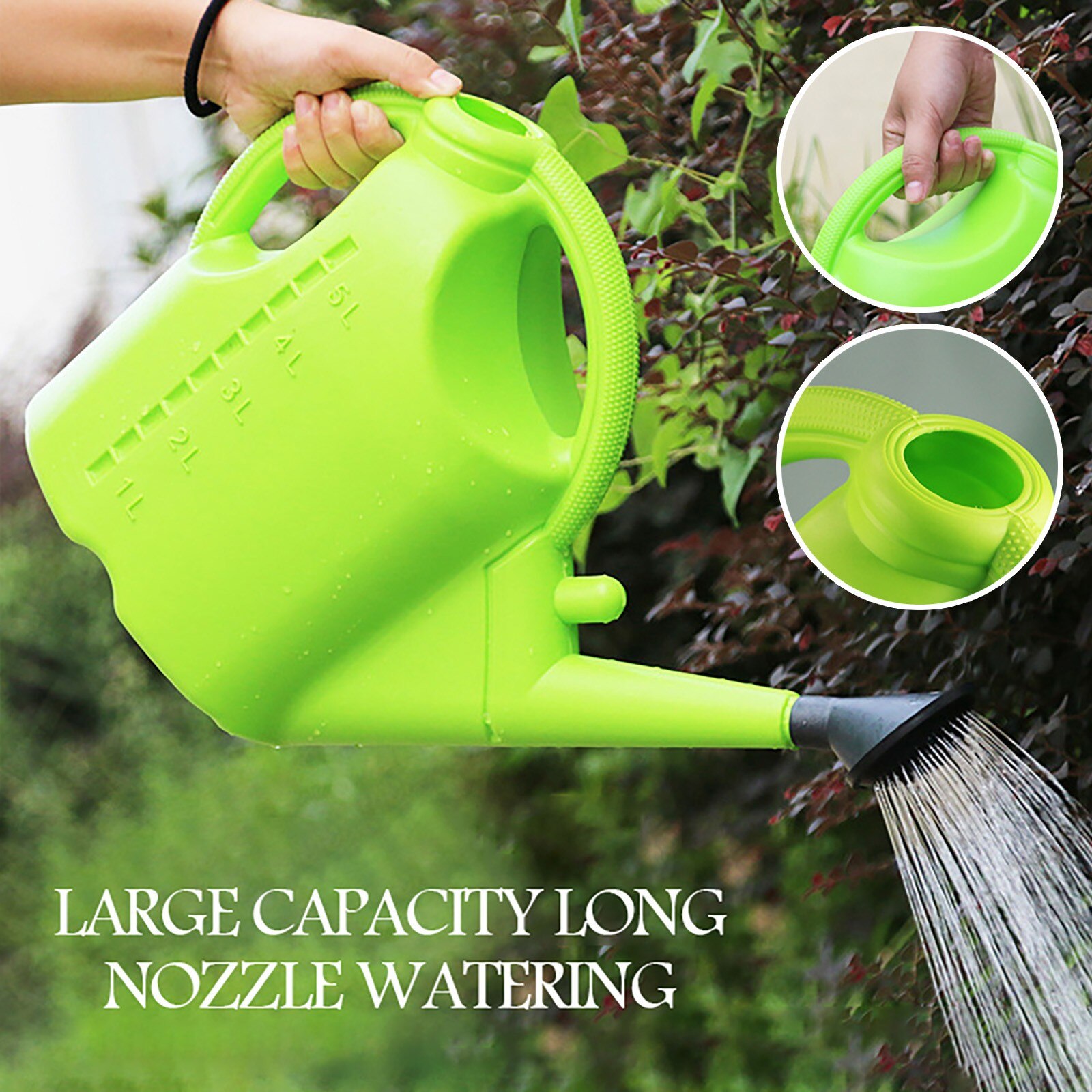 5L Watering Pot Detachable Watering Can Large Capacity Watering Can For Indoor Outdoor Garden For plants trees children&#39;s bath
