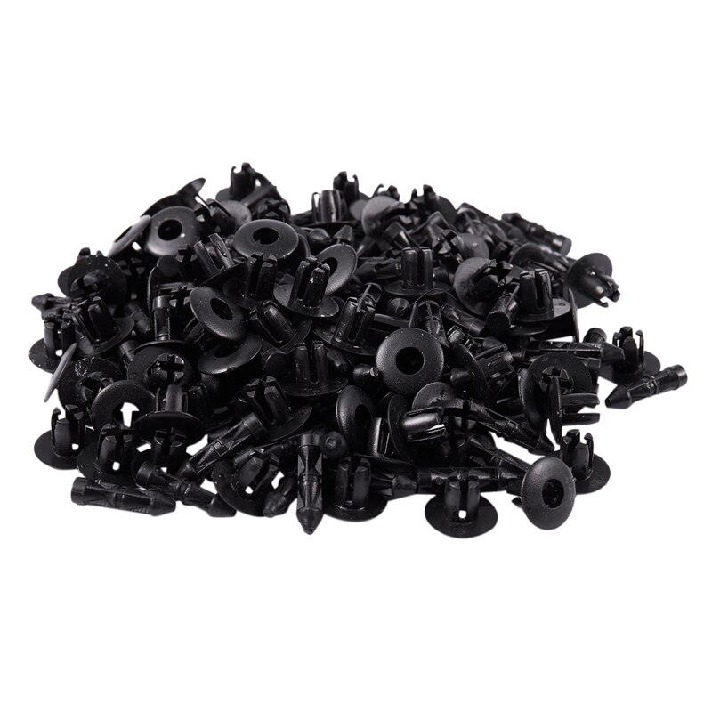 100Pcs Bumper Clips 7mm Fastener Fender Push Plastic Rivet For - Foto 9
