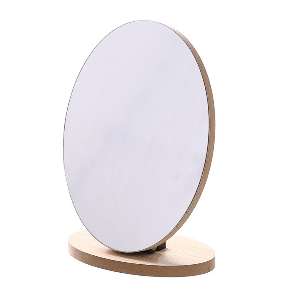 Wood stand Table Makeup Mirror Cosmetic Desktop Makeup MirrorS Beauty Dressing MirrorS Student Dormitory Book Mirror