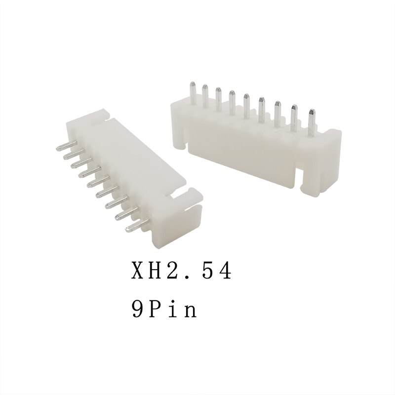 50/100PCS XH2.54 2P 3P 4P 5P 6P 7P 8P 9P 10Pin Pitch 2.54mm Terminals Housing Pin Header Connector JST XH 2.54 Wire Connectors: 9Pin / 100PCS
