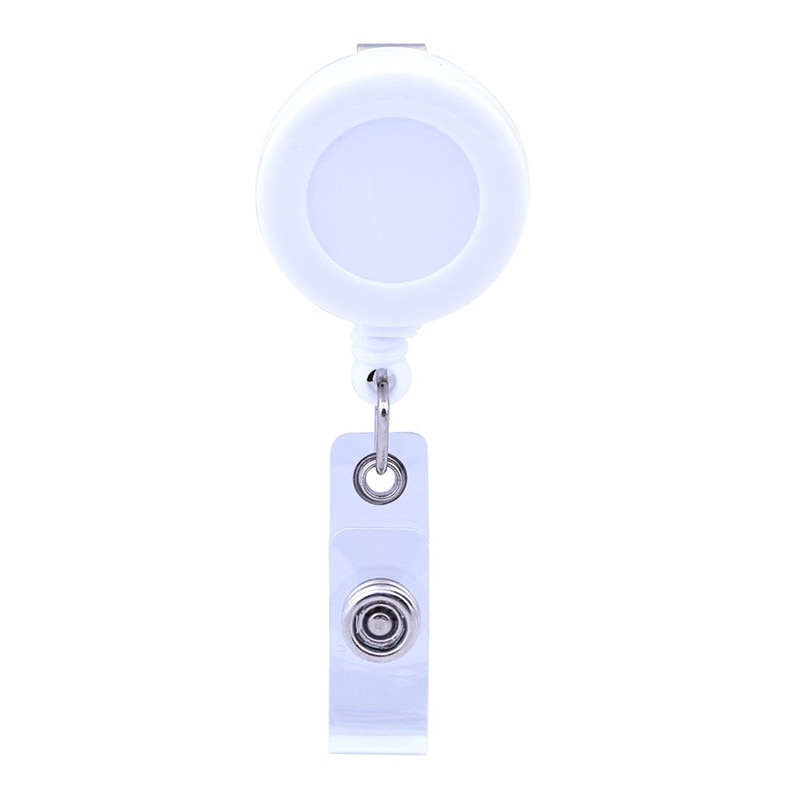 1 Pcs Retractable Ski Pass ID Card Badge Holder Reel Pull Key Name Tag Card Holders Recoil Reels for School Office Company