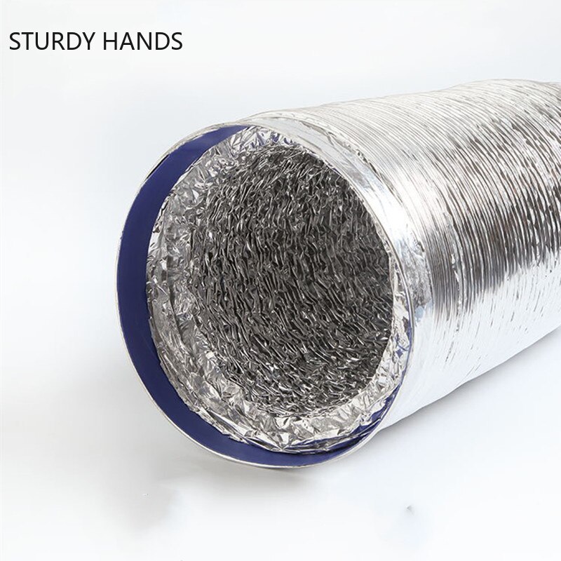 Aluminum Flexible Air Vent Hose Fireproof Gas Water Heater Exhaust Pipe Universal Ventilation Duct Vent Hose Extension Tube