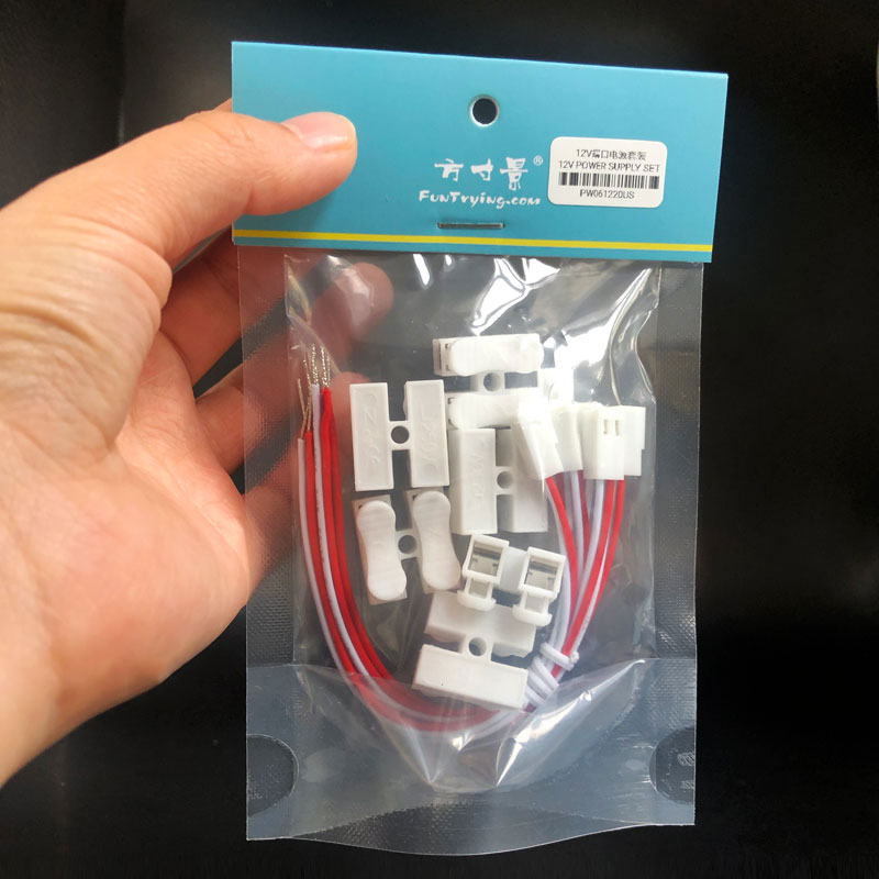 Ho skala led lys belysningssystem ledningssett 12 terminaler pluss terminal wire sett koble tilbehør sandbord modell