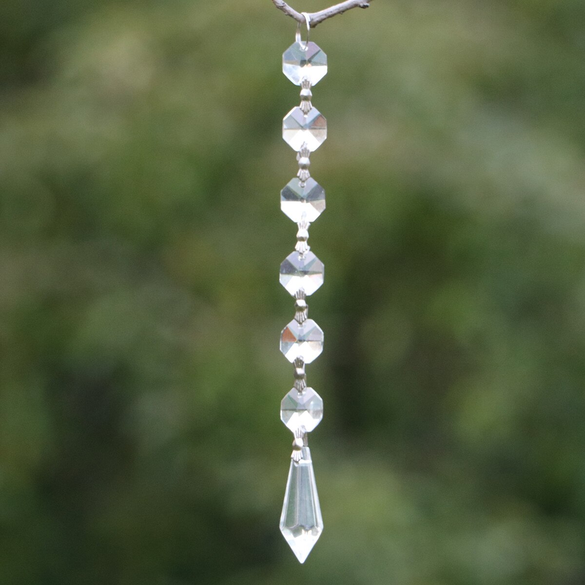10 teile/los K9 Glas Kristall eiszapfen Prismen Anhänger Kronleuchter Teile Lüster Regenbogen Lampe Beleuchtung Zubehör Hängenden Tropfen: wie Bild 1 / 76mm Eiszapfen