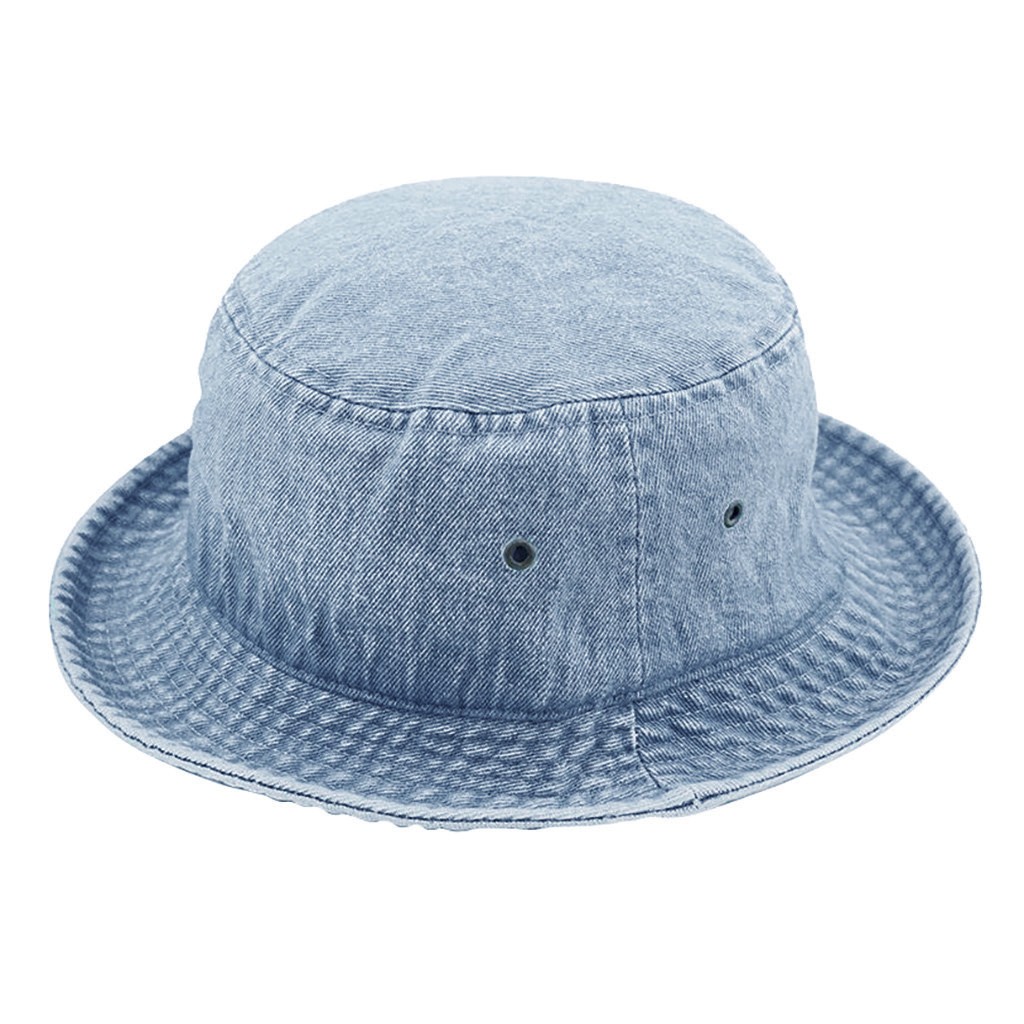 Bucket Hat The Hat Depot Washed Bucket Hat Men Cotton Hats For Women Denim Fisherman's Hat Bucket Hat Female Womens Hats Cap#32