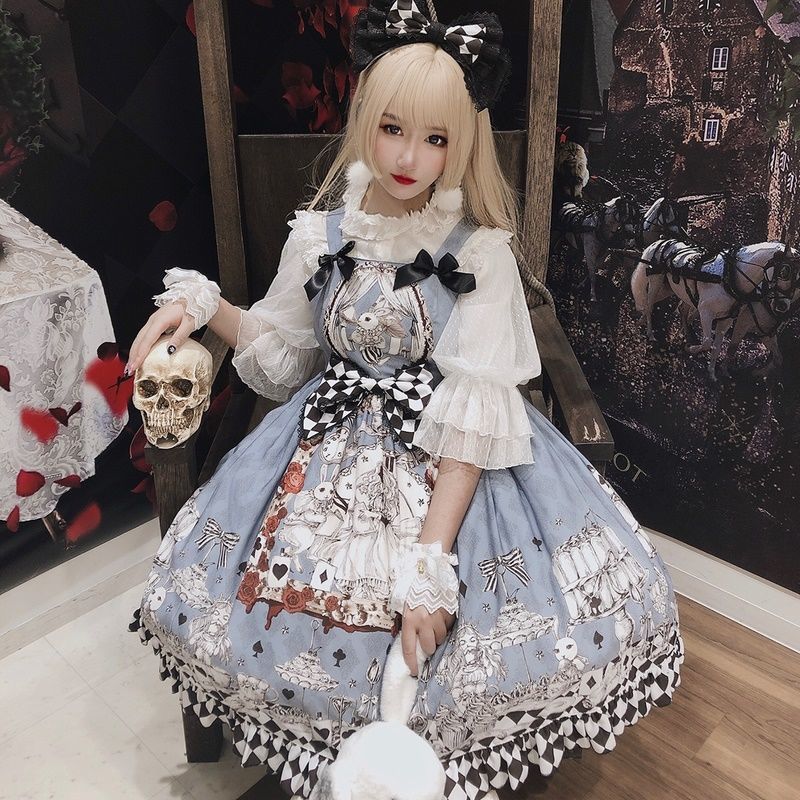 Vestido gótico Retro de Lolita para mujer, traje de Lolita para funerario oscuro, Jsk, con tirantes, Harajuku, a la , Cosplay, sin mangas
