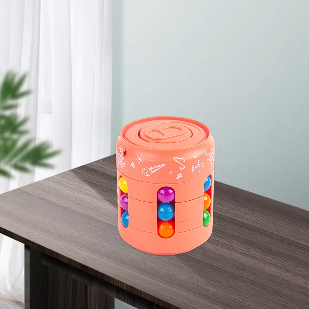 Speed Cube Bean Gyro Spinning Tops Toy Anti-anxiety Stress Relieve Decompression Fidget Educational Toys