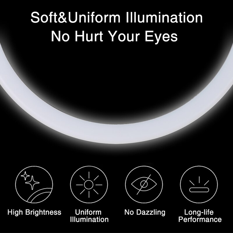 Portable 360 ° Rotatif Miroirs De Maquillage Vanité Lampe de Table D'écran Tactile de Miroir De Maquillage Beauté Remplir Lumière Visage Miroirs Avec LUMIÈRE LED