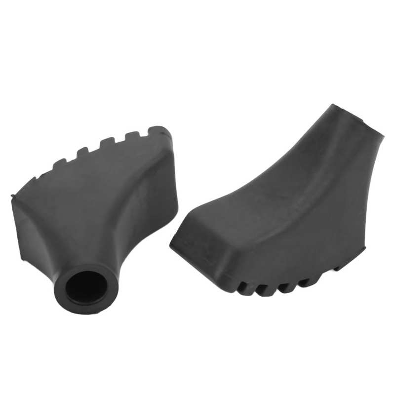 Protector de goma con forma de herradura para bastón, almohadilla de goma para senderismo, escalada
