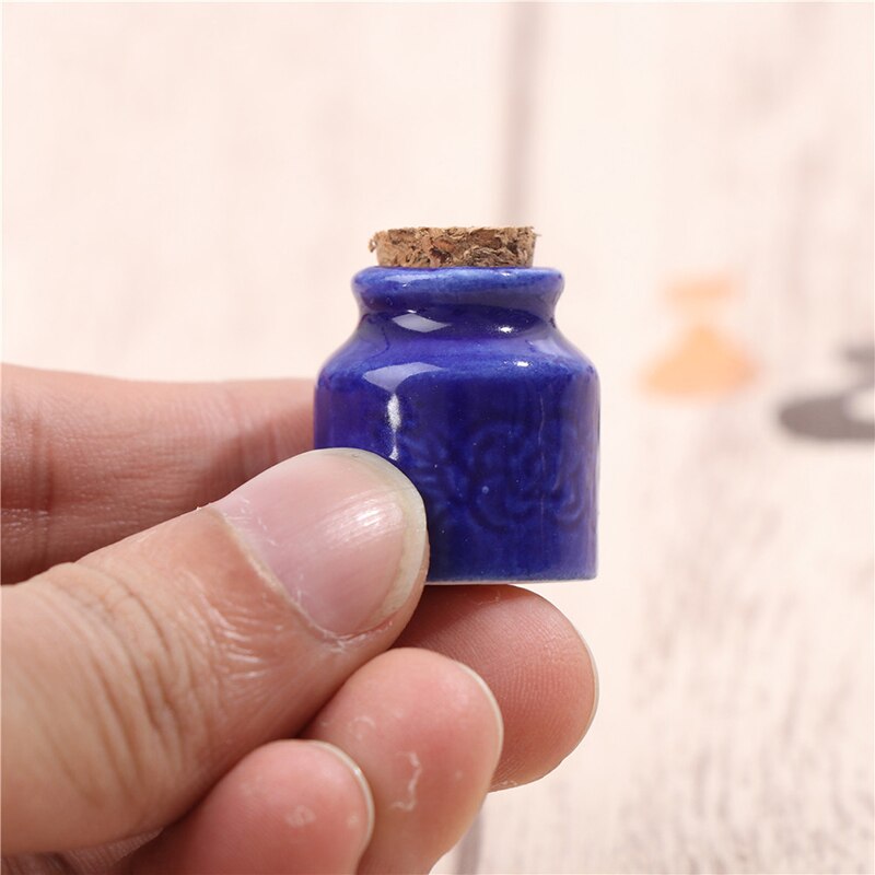 Nowy 1/12 domek dla lalek Wykonany ręcznie ceramika kuchenna ornament dekoracje domek dla lalek miniaturowe jedzenie słoik 1 pc lub1 zestaw