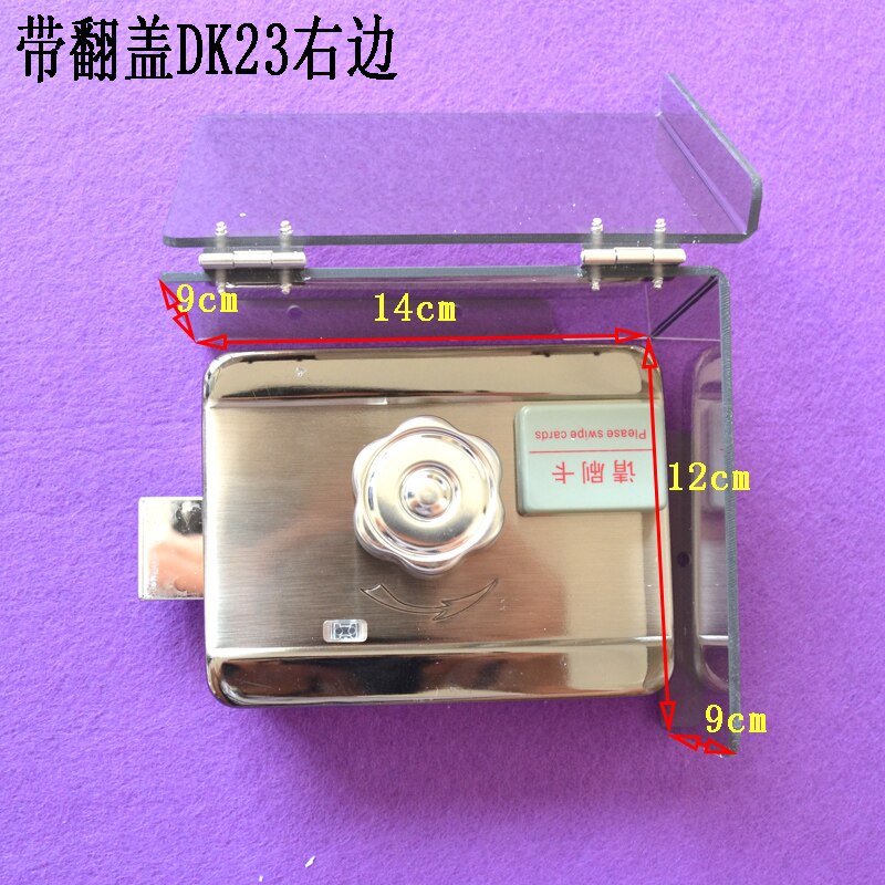 Serrure de contrôle électrique couverture de pluie extérieure interphone de sécurité Villa sonnette hôte contrôle d'accès Machine Protection abri Case: Gris foncé