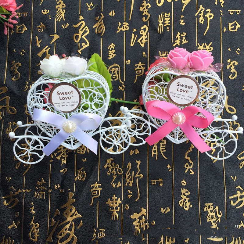5Pcs Cinderella Carriage Candy Chocolate Boxes Birthday Wedding Party Favour