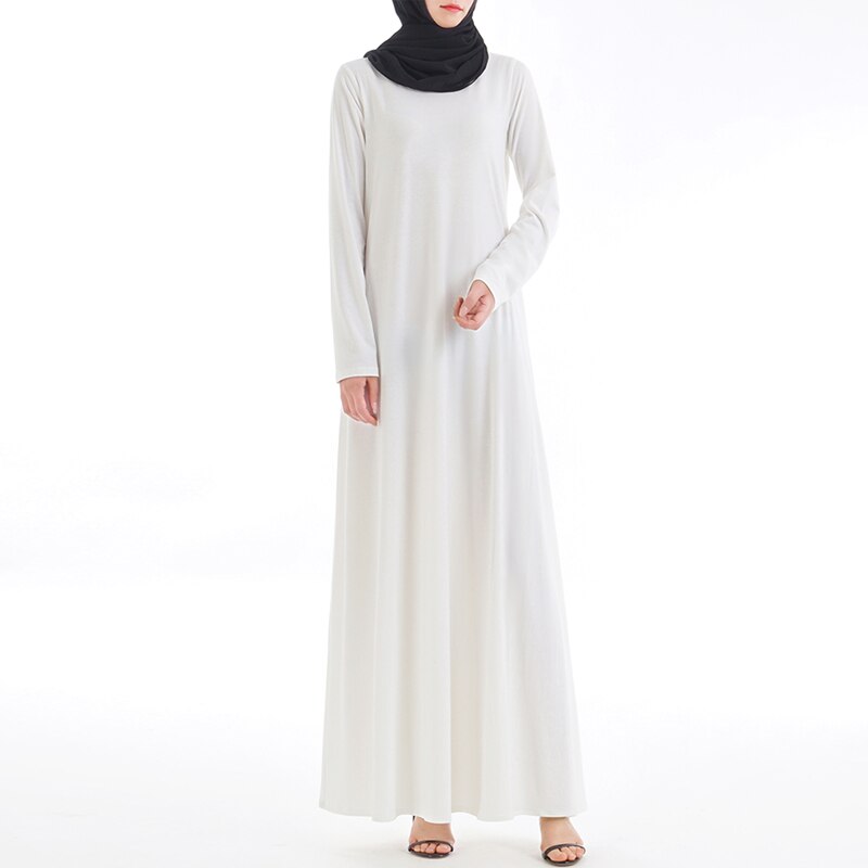 Indeni almindelig arabisk abaya tyrkiet pakistansk hijab muslimsk kjole vestidos islamisk tøj tesettur elbise robe musulmane longue